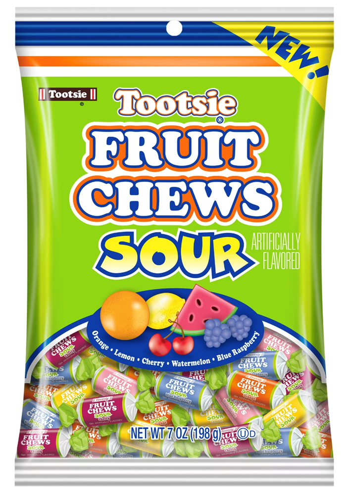 Tootsie Roll Sour Fruit Chews 7oz (BEST BY: FEB 24)