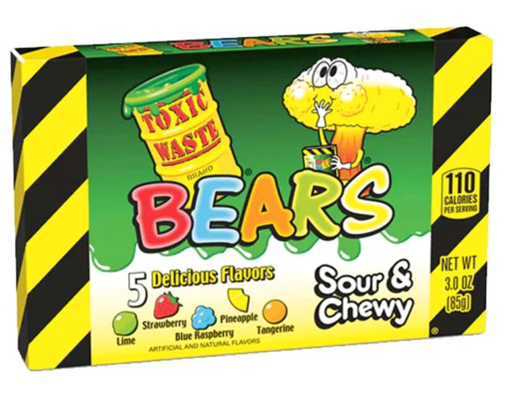 Toxic Waste Sour Bears 3oz (BEST BY: JUN 2024)