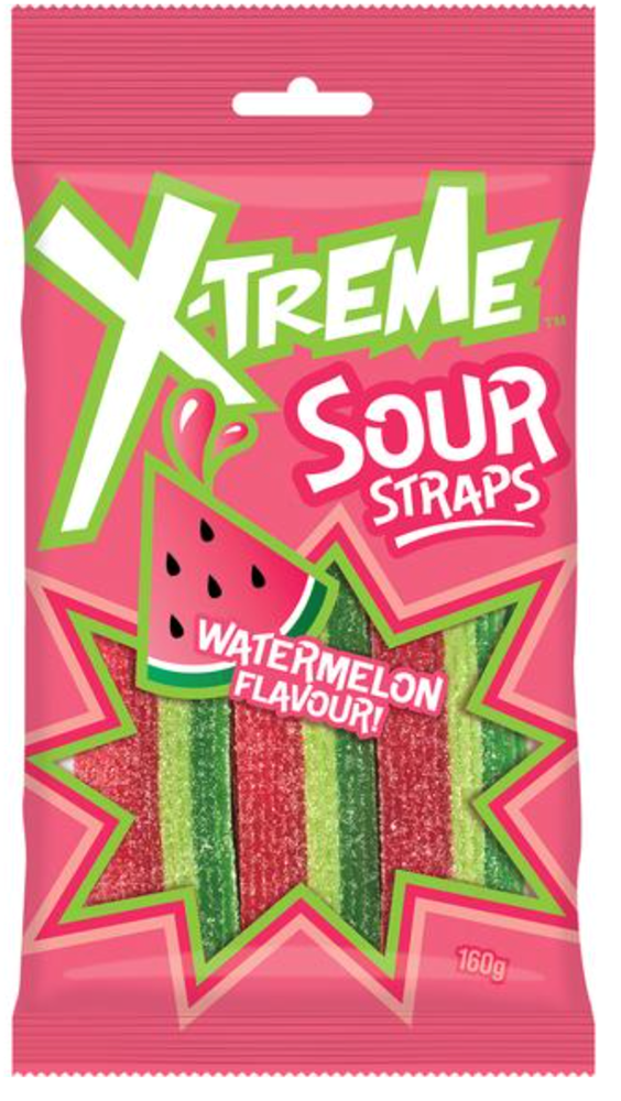 X-treme Sour Straps Watermelon 5.6oz