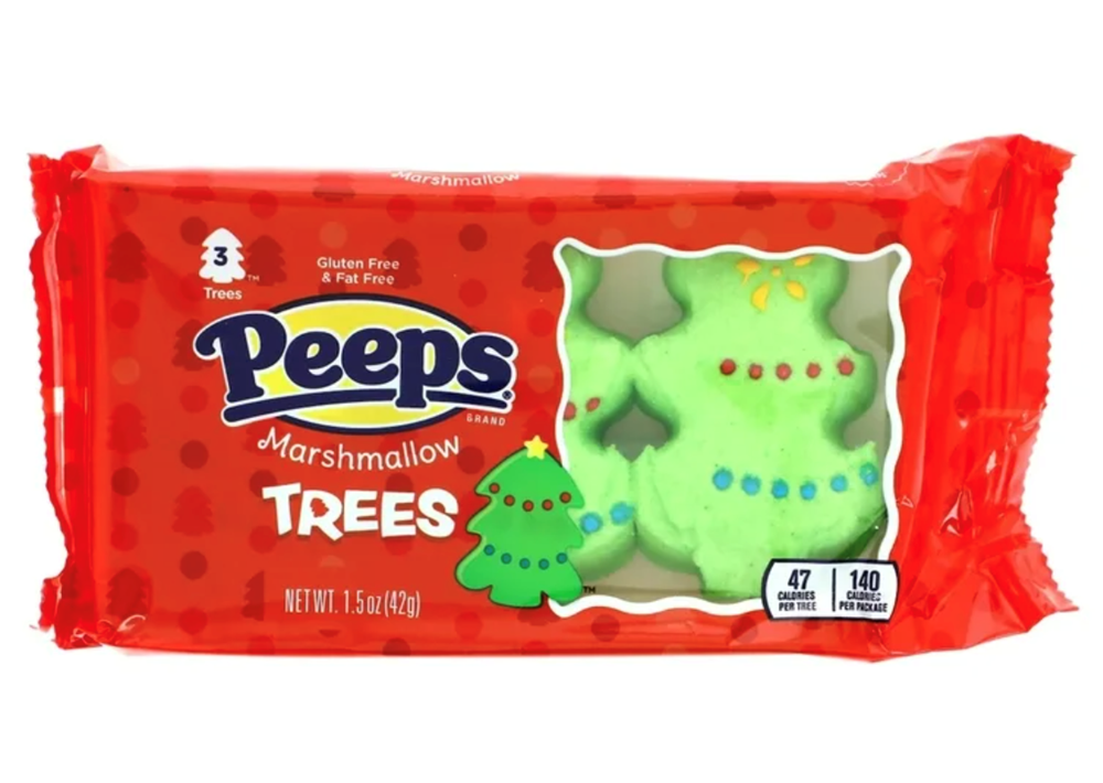 Peeps Christmas Marshmallow Xmas Trees 3ct 1.5oz