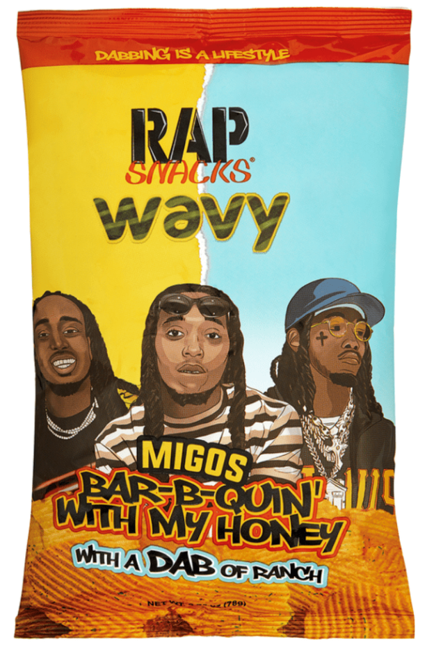 Rap Snacks Migos BBQ Honey w/ Ranch 2.5oz (BEST BUY DATE: FEB 28TH 2025)