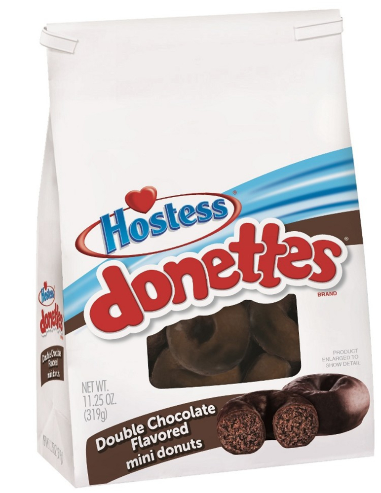 Hostess Mini Double Chocolate Donettes Bag 10.75oz