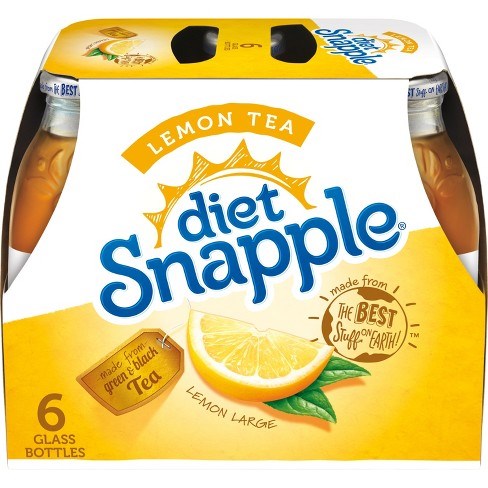 Snapple Diet Lemon Tea 6 Pack / Glass Bottles 16oz