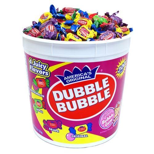 Dubble Bubble Bubble Assorted Gum Tub 300pc