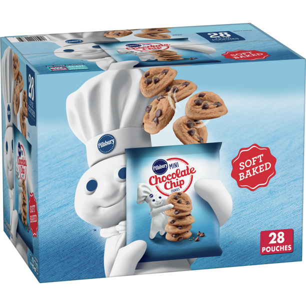 Pillsbury Soft Baked Mini Chocolate Chip Cookies 28ct