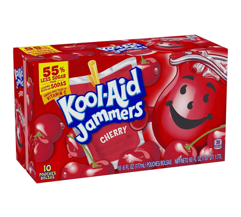 Kool Aid Jammers Cherry Flavoured Drink 60 fl oz (10 ct) (BEST BY: AUG25)