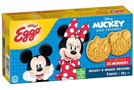 Kellogg's Eggo Mickey Mouse Frozen Homestyle Waffles 12.3oz [Click & Collect Only]