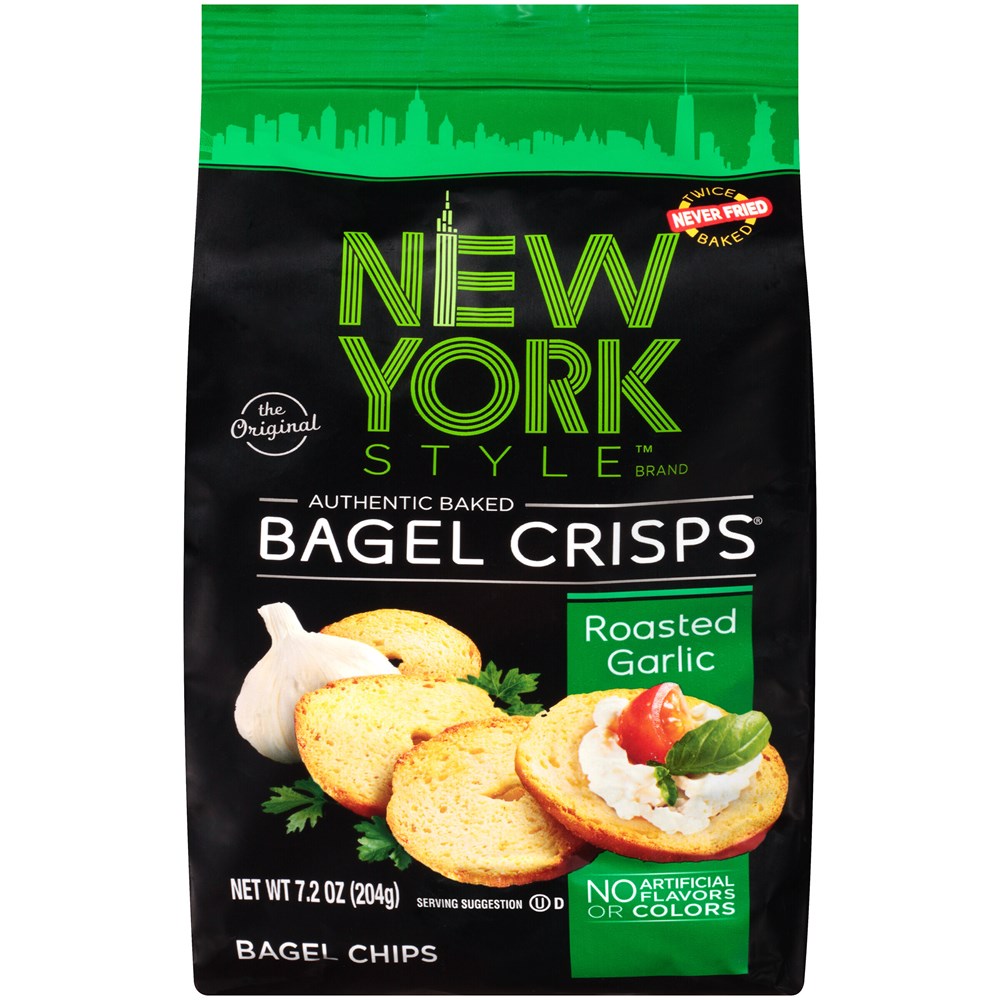New York Style Bagel Crisps Roasted Garlic 6oz