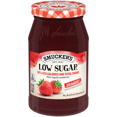 Smucker's Low Sugar Reduced Sugar Strawberry Preserves 15.5oz (BEST BY: MAY '26)