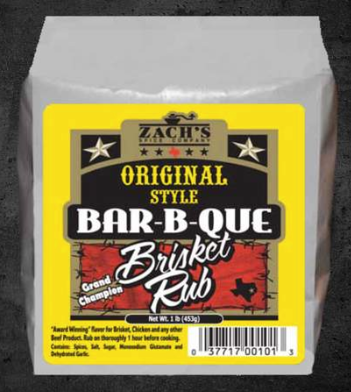 Zach's Original Style Bar-B-Que Brisket Rub 1lb